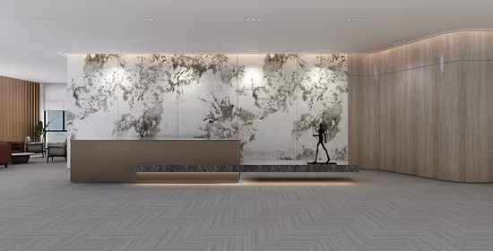 Comptoir de quartz en pierre fritté par dalle de porcelaine de marbre de grand format